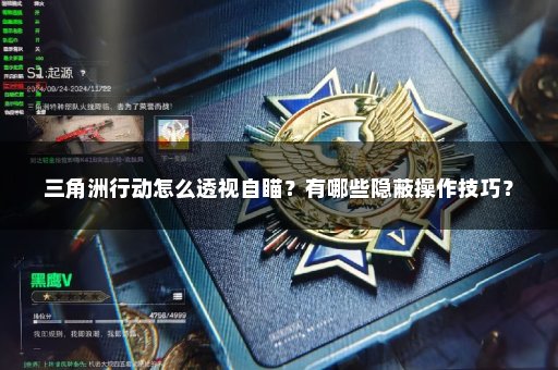 三角洲游戏辅助技术优化